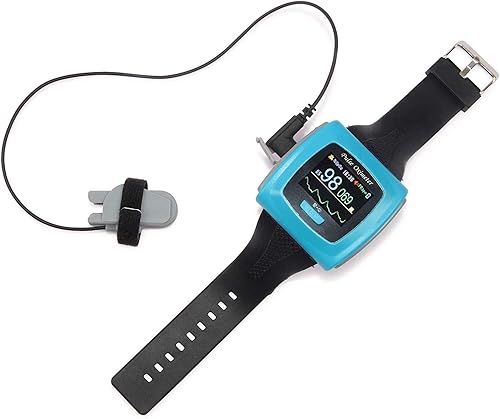 Miniatura 2 de Contec CMS50F Oxímetro de pulso usado por muñeca con software y cable de descarga