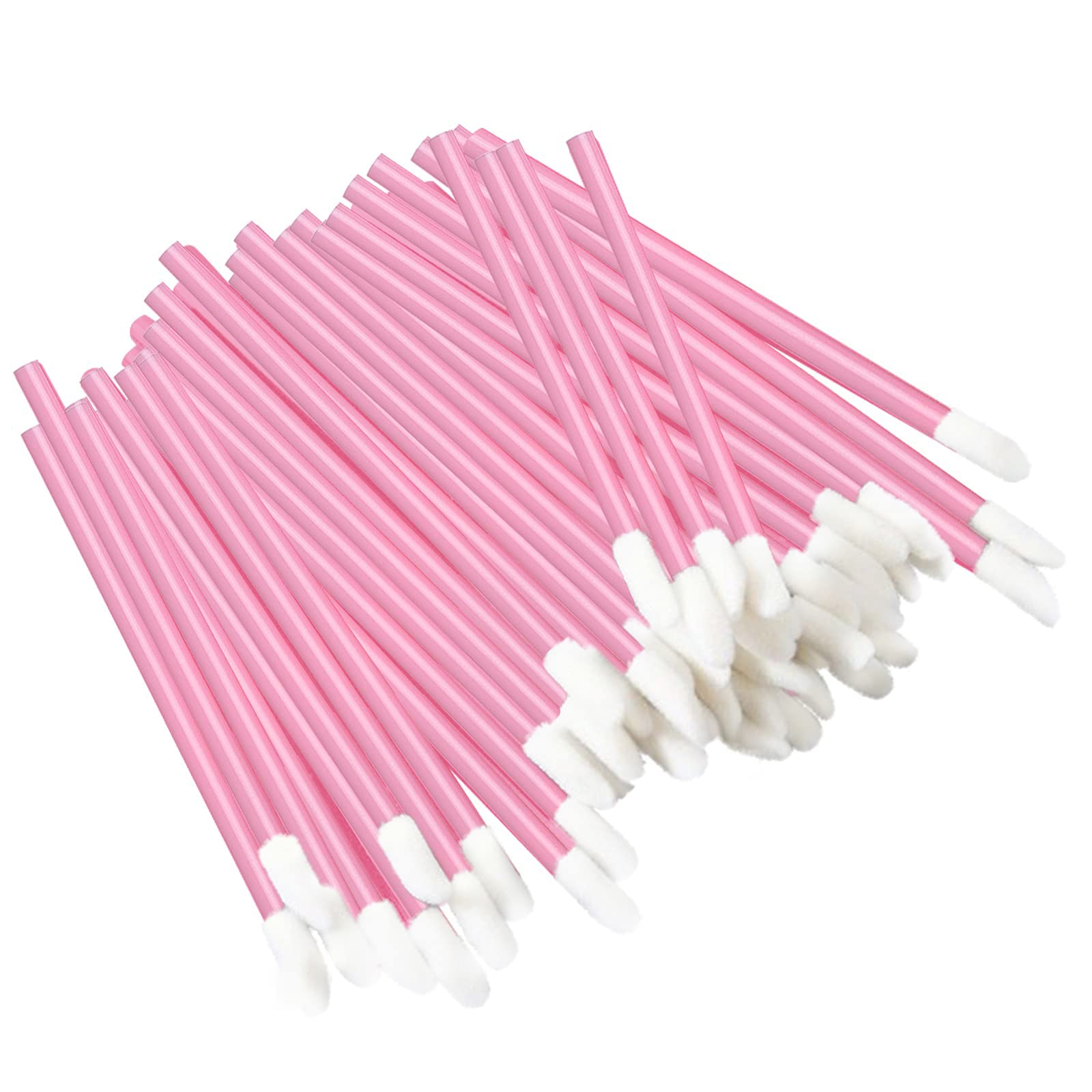 ZOCONE 300 PCS Pennelli per Labbra Usa e Getta, Monouso Pennelli Labbra Make up Pennello per Rossetto Labbra Microbrush Micro Pennelli per Applicatori per Dettagli per Sopracciglia, Labbra, Rosa