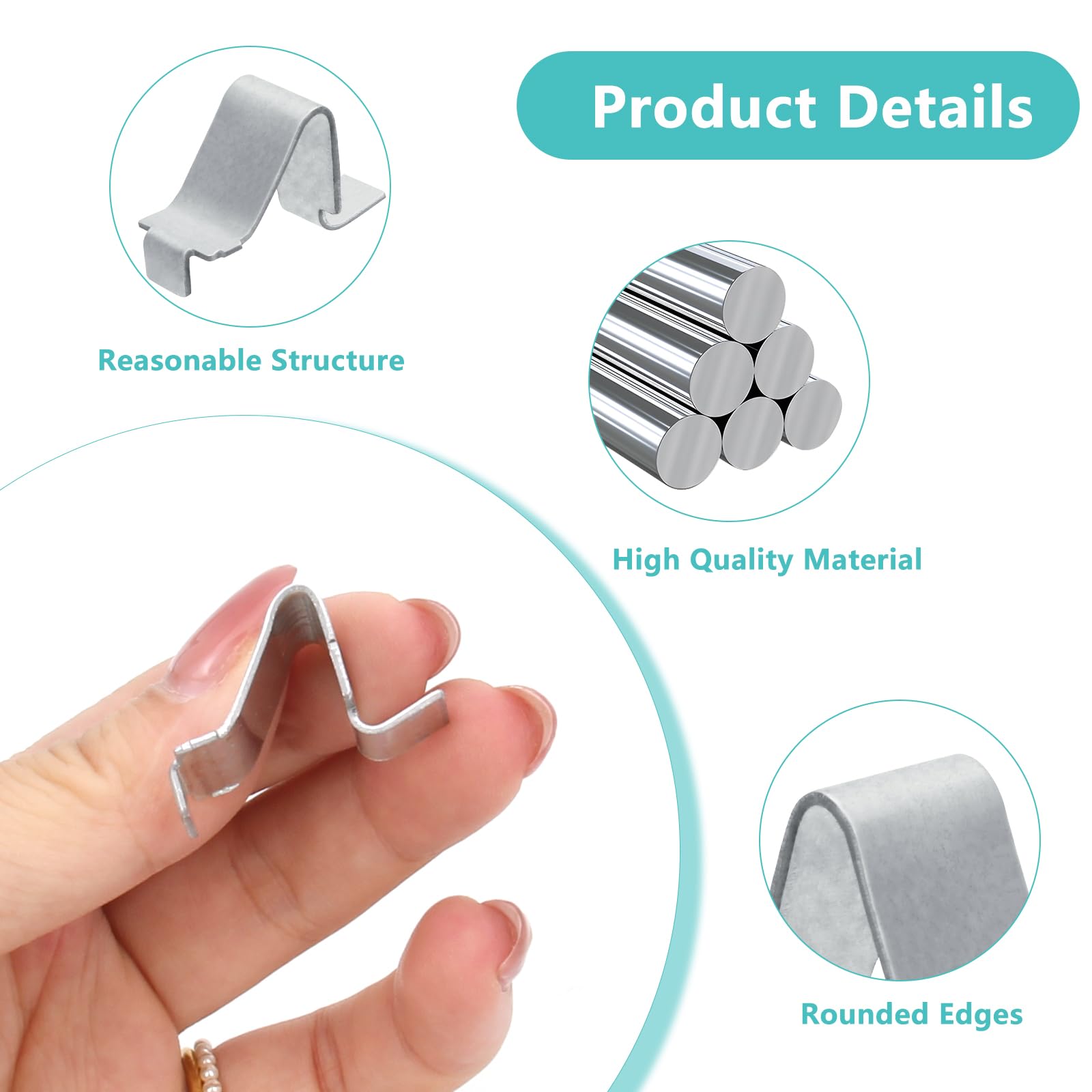 Metal Shelf Clips - Heavy Duty & Adjustable -3
