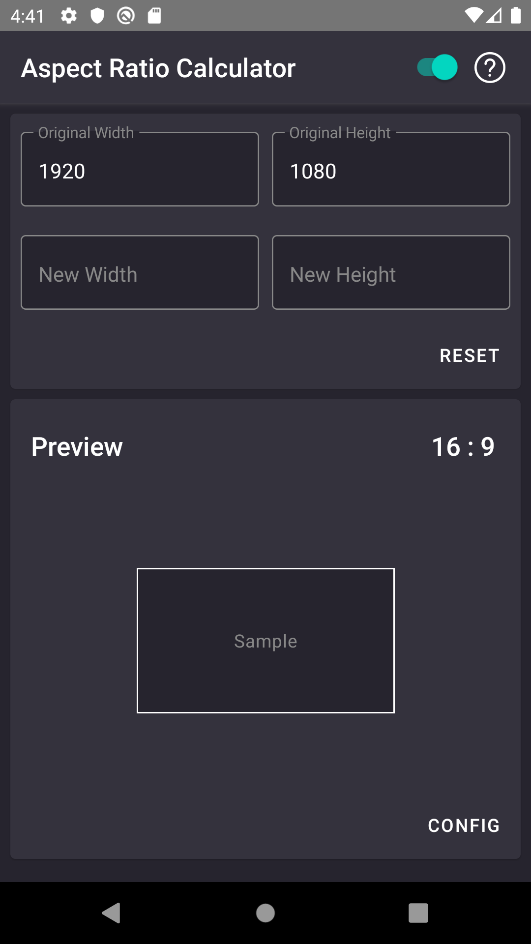 Aspect Ratio Calculator - App on Amazon Appstore
