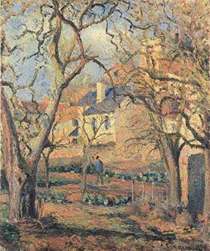 Impression d'art Pissarro Le Jardin Potager Toile Haute Qualité
