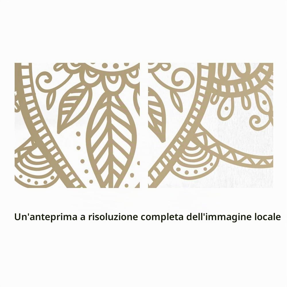 SUMGAR Mandala Wall Art per Camera da Letto Quadri su Tela Grigio Oro Stampa Boho Beige Pittura Floreale Bohémien Decorazione Asiatica Opera d'Arte incorniciata Soggiorno 30x40 cm Set di 3