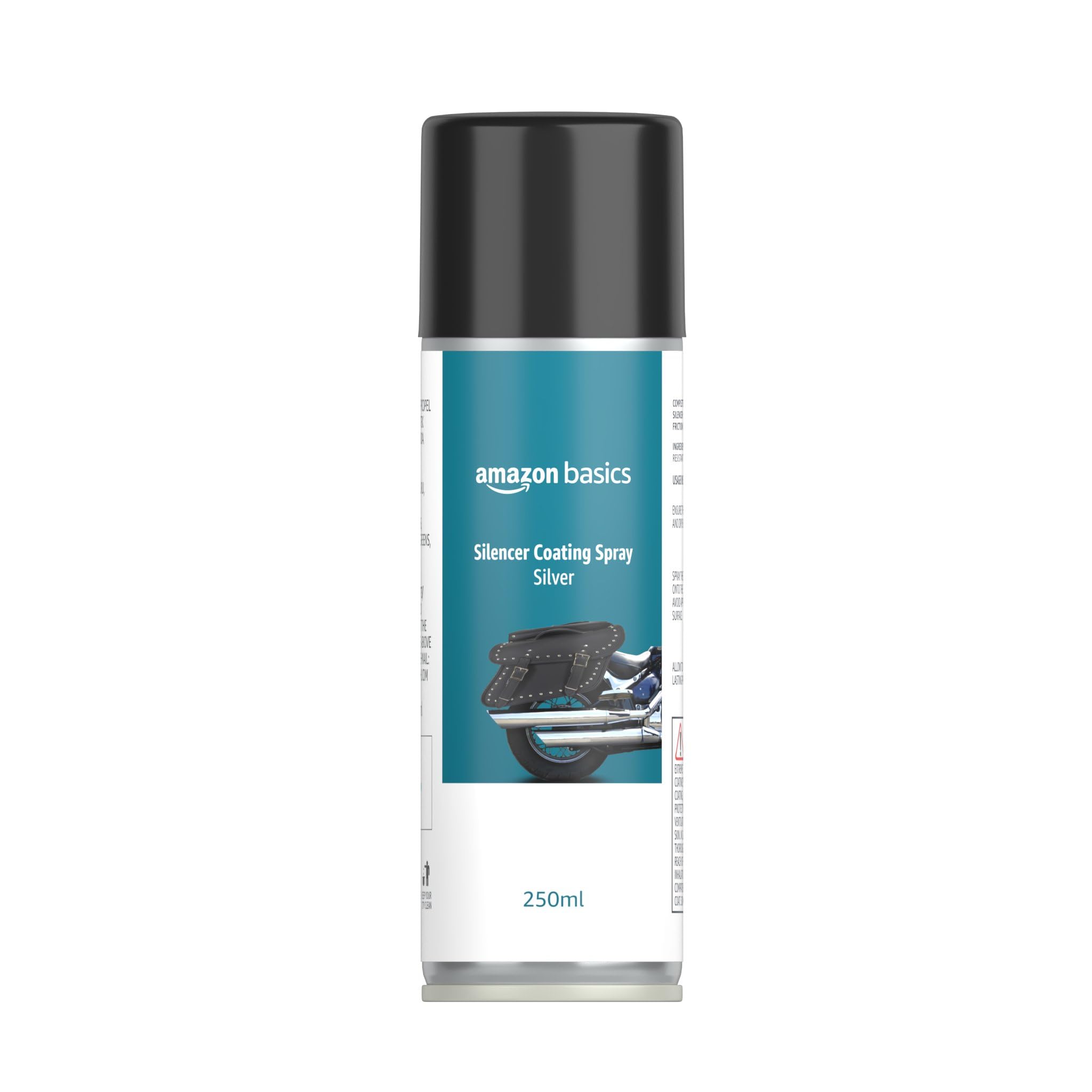 Amazon Basics Heat-Resistant Silencer Coating Spray for Silver Silencer | Rust-Proof | Friction Fighter | Easy Application (250ml)