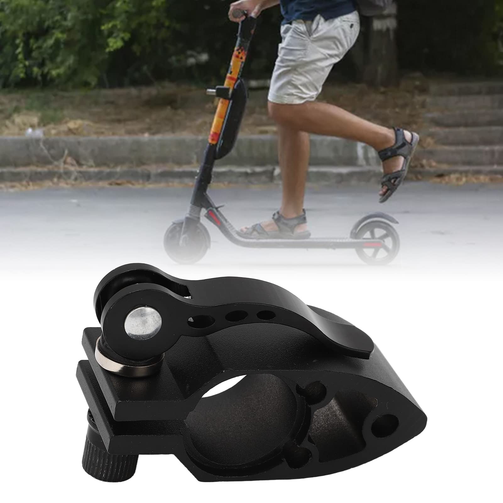10 Inch Scooter Folding Clamp Universal Compatibility for Reliable Vertical Rod Lock Durable Aluminum Alloy Replacement for Electric Scooter Riders
