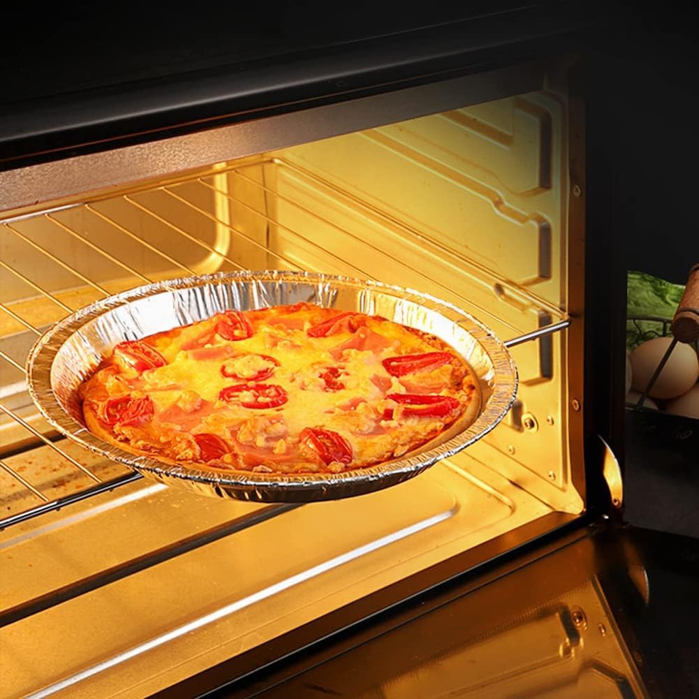 Beasea Einweg-Kuchenformen, 15,2 cm, 50 Stück, Mini-Kuchenformen, Aluminiumfolie, Backfolienpfannen für Pizza, Kuchen, Quiche