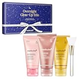 Overnight Glow-Up Trio | Amazon Exclusive Holiday Overnight Wrapping Peel Off Mask | Collagen, Turmeric & PDRN | Perfect for Holiday Gifting & Self-Care | Korean Skincare for Women & Men