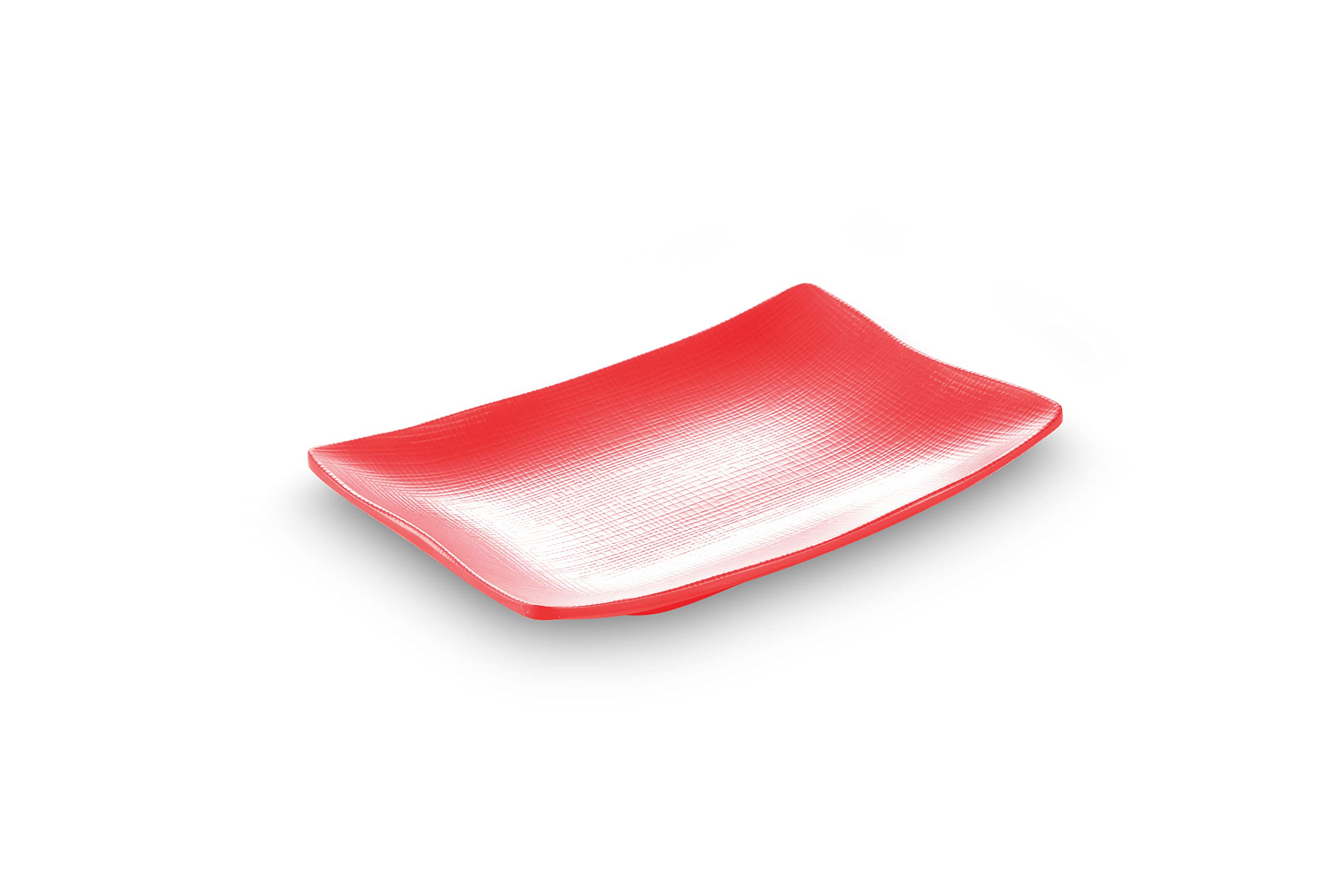 Servewell Melamine Rectangular Plate 25.5 * 18.9 * 2.8Cm Red