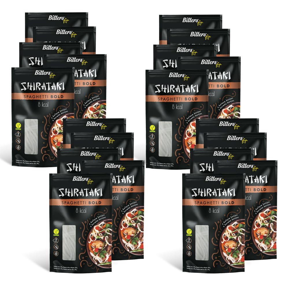 Bitters Shirataki Konjac Noodles Pasta - Spaghetti Bold - 20x200g