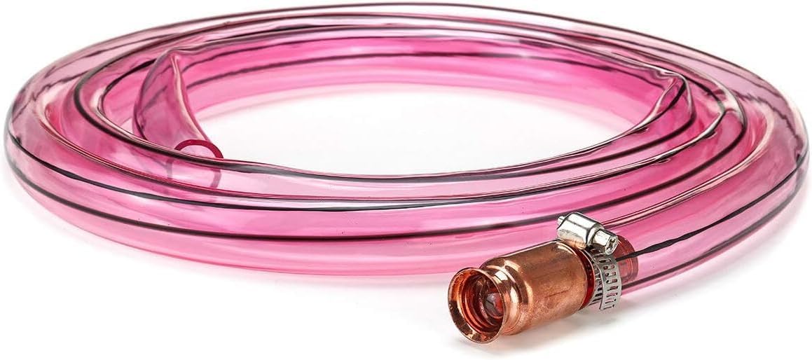 22mm x 2m PVC Fuel Siphon Hose Copper Jiggler Jiggle Siphon Pump Water Pipe