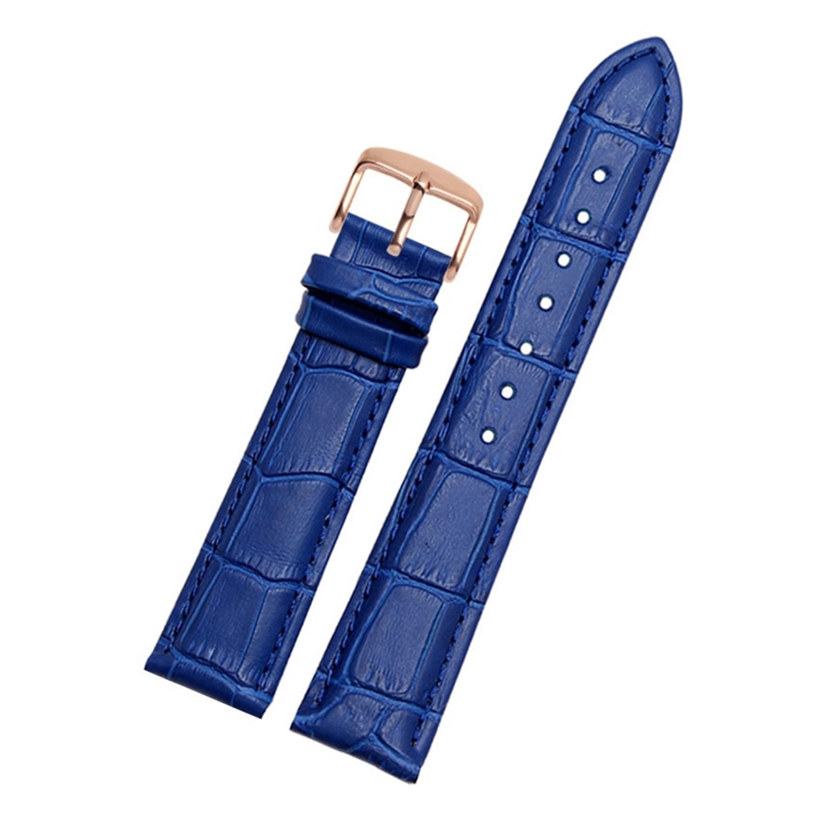 Générique NASUNJIA Bracelet En Cuir Véritable Couleur Bleue De Montre 14 16 18 20mm 21m 22mm 23mm Bande