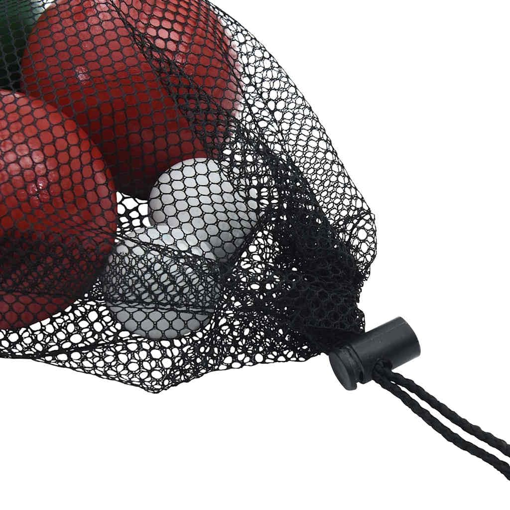 Juego de 8 piezas de petanca con bolsa de transporte de madera maciza de pino, bolas multicolores de 7,5 cm y bolas de objetivo de 3,5 cm, para jardín, playa, camping, familia y ocio