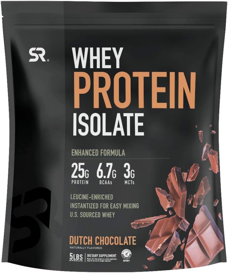 Sports Research Whey Protein Isolate Powder (5lb Dutch