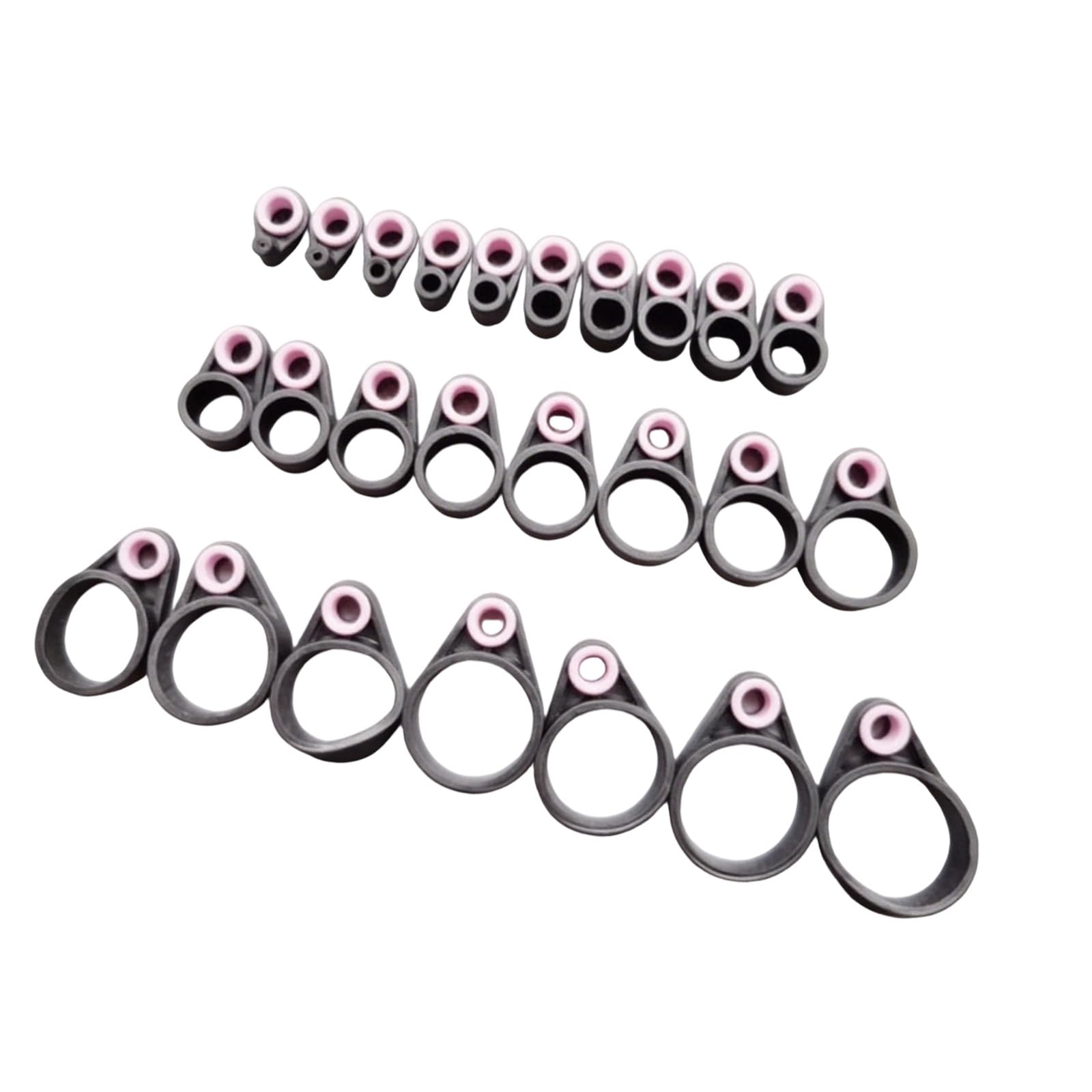 Anello Guida Per Lenza Da Pesca In Alluminio Con Gomma Antiscivolo – 2,6×0,9 Cm, Verde, Per Nodi E Trazione
