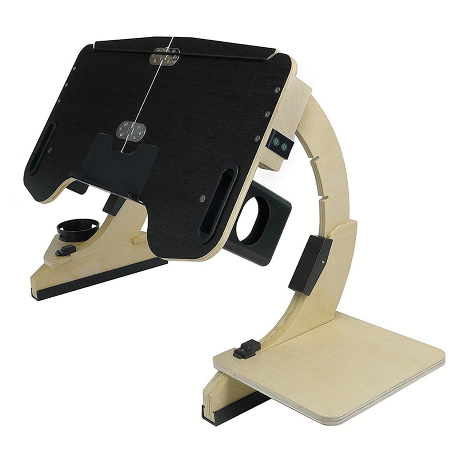 Multifunctional Lazy Person Lying Desk Wooden 360°Adjustable Notebook Stand, Desk Computer Stand, Portable Foldable Stand(Portable Stand)