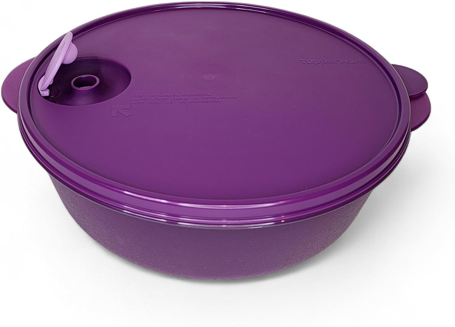 Tupperware Crystalwave Microwave Bowl 3 Quart / 3 Liter Dark Purple
