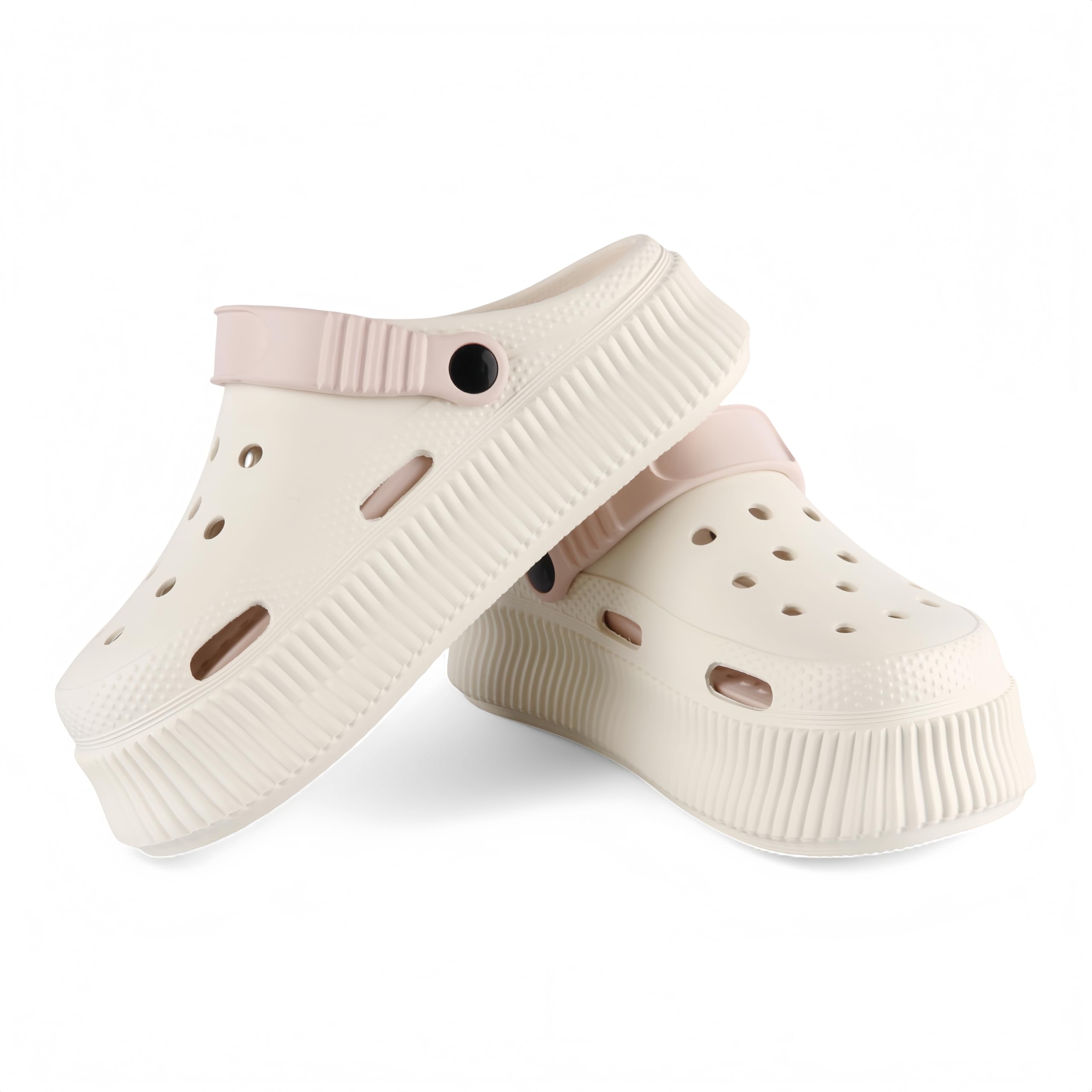 CHILLIFE Zuecos de Plataforma de Mujer, Calzado de Playa, Piscina, Jardín y Ducha, Sandalias de Verano – Fabricado en Portugal