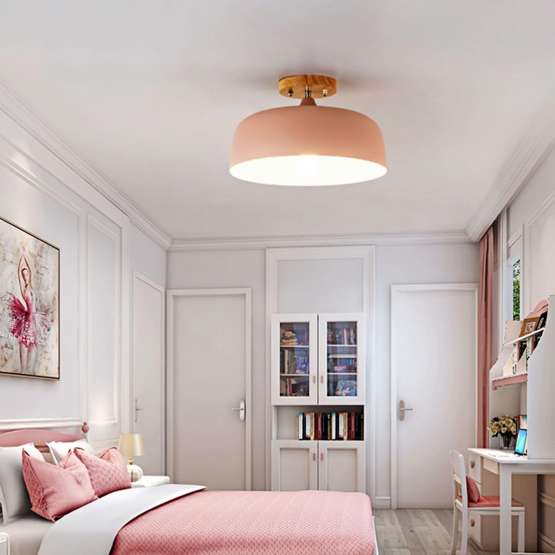 Lámpara De Techo Nórdica Para Pasillo, Lámpara Decorativa Creativa Para Vestidor, Iluminación Metálica Macaron Para Pasillo, Lámpara De Techo Para Isla De Cocina.