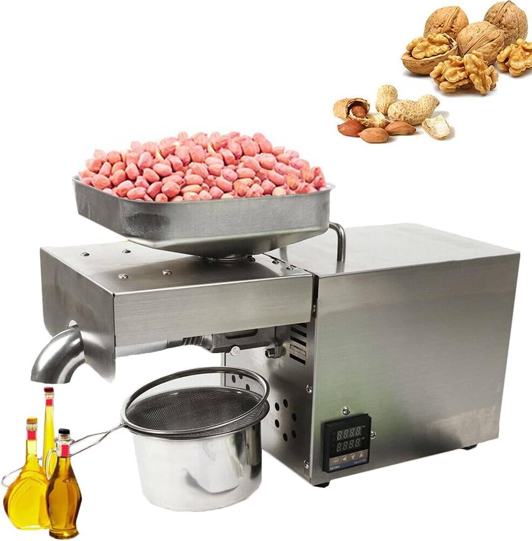 Presse à huile commerciale 1500W automatique pour extraction à chaud et à froid