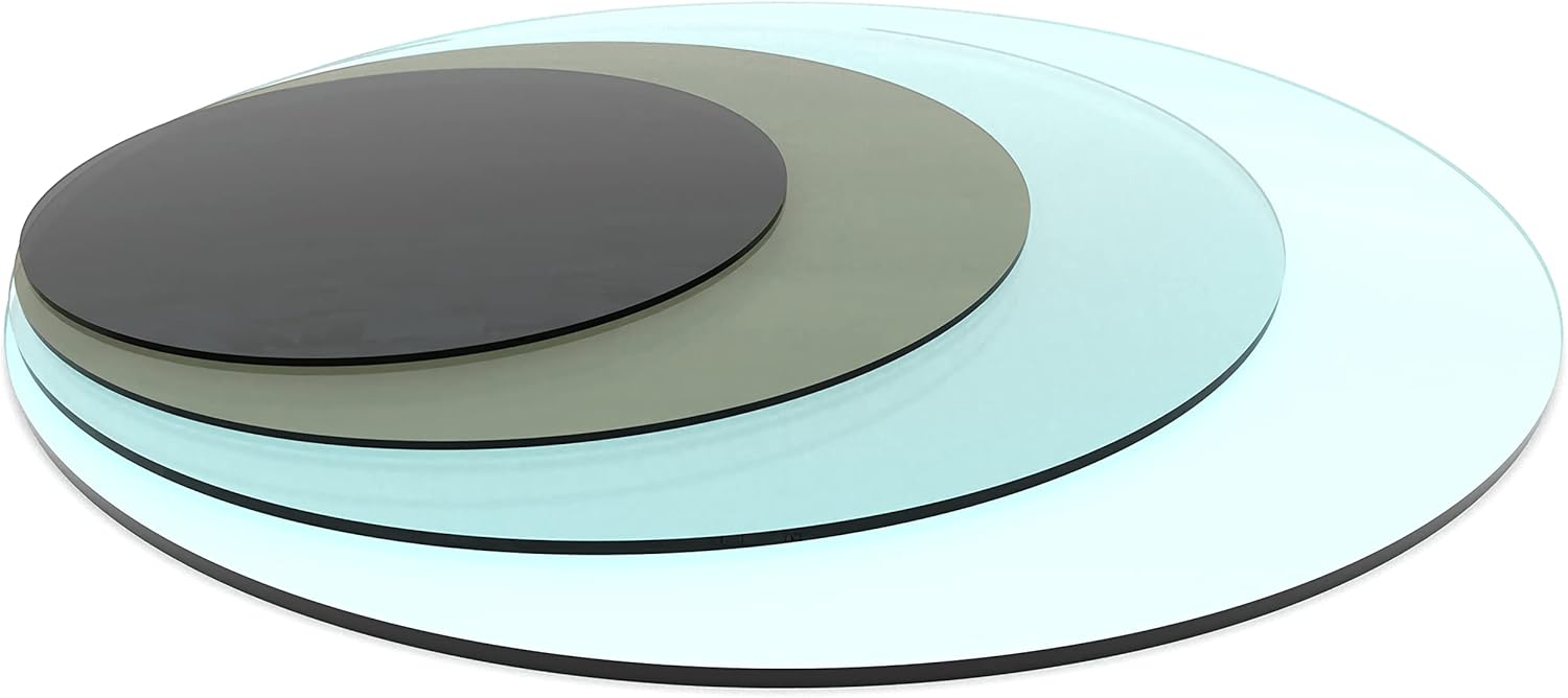 Aviora Custom Cut Glass Round 1/4 3/8 1/2 5/8 Tempered Glass Cut to Size 10