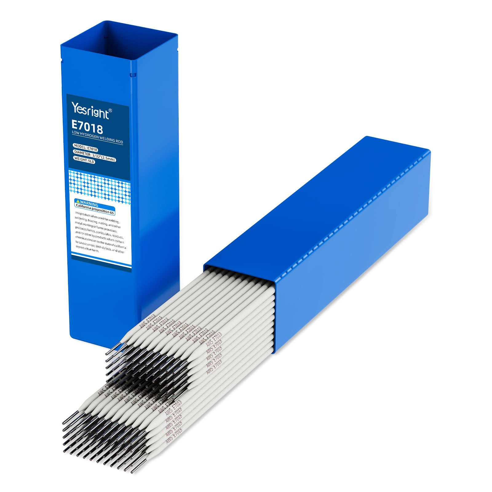 Tiges de soudage E7018 3/32" pour acier carbone 2,3 kg