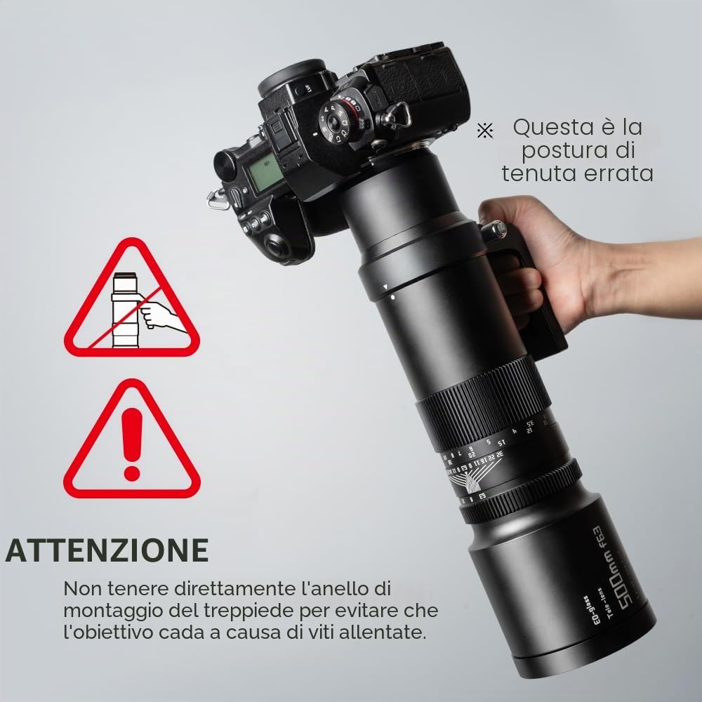 TTARTISAN 500mm F6.3 Full Frame Obiettivo Della Fotocamera Teleobiettivo Fotografia Fauna Selvatica per Sony E Mount