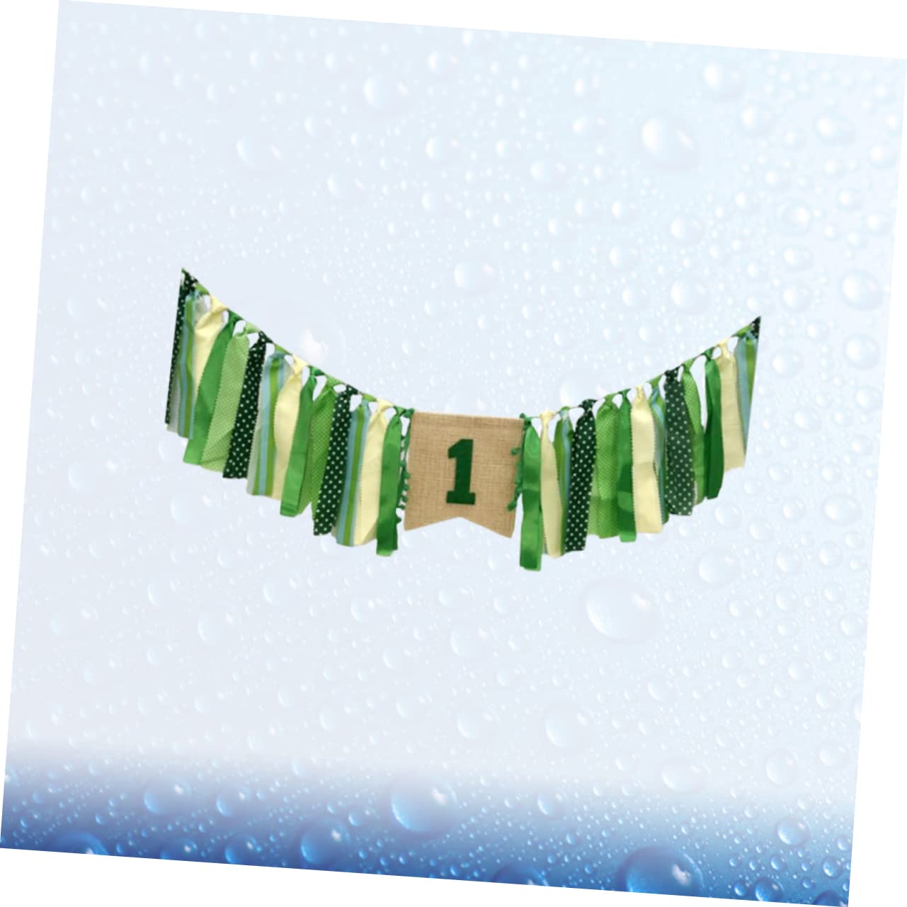 Cabilock 3 Juegos De Elegantes Suministros Para Fiestas De Bebé En Verde Menta Accesorios Para Fotos Pancartas Para Trona Banderines Decorativos Para Decoraciones De Cumpleaños