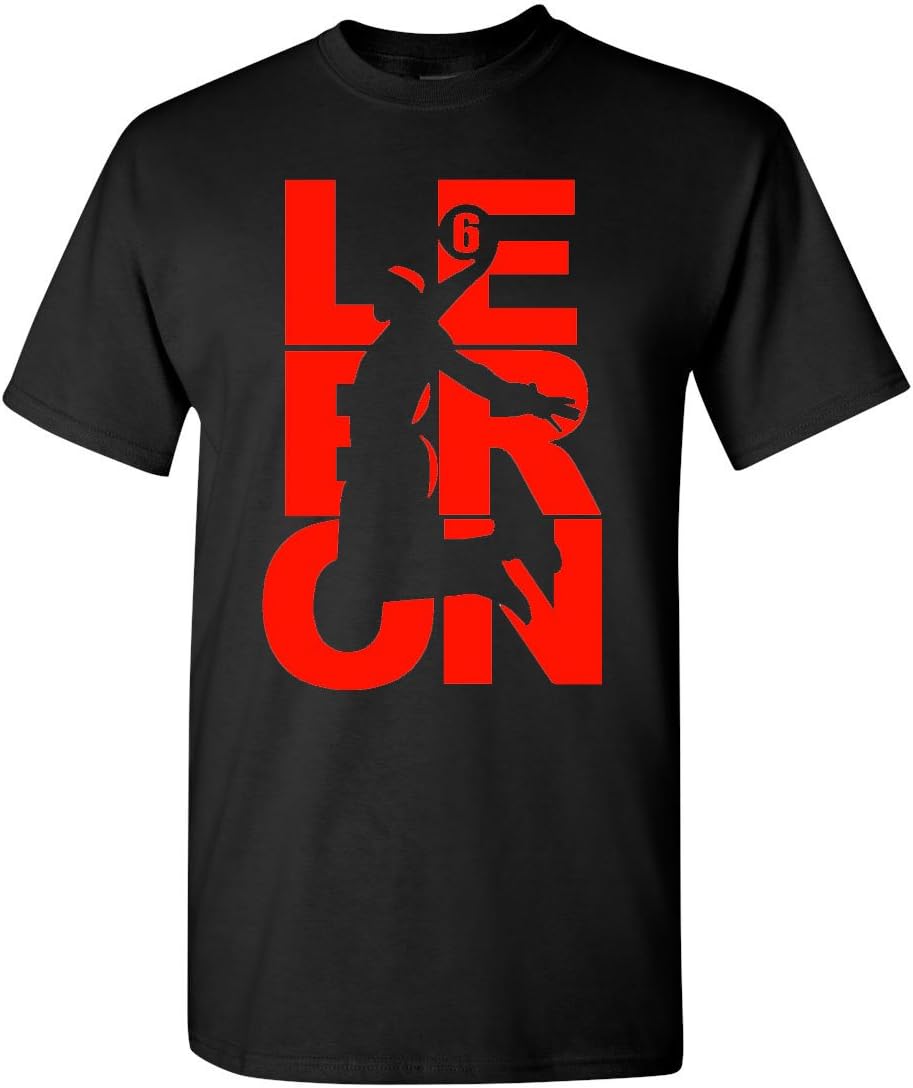 Mens L6 Fan Wear # 6 Vintage LeB T-Shirt Tee