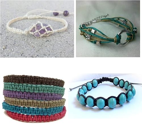 Miniatura 9 de Craftdady - Hilo encerado, Algodón, marrón (CoconutBrown), 1mm