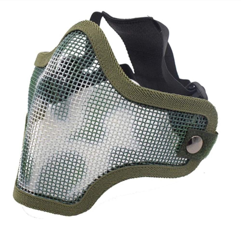 FQTANJU Half Mask Tactical Crusader 2G Airsoft Strike Steel (Camouflage)