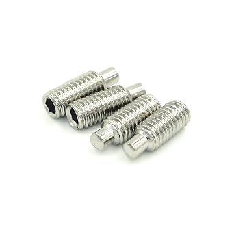 M6 Hexagon Socket Set Screws with Dog Point, M6 Grub Screws Dog Point, Stainless Steel, 30 pcs (M6 x 8 mm)