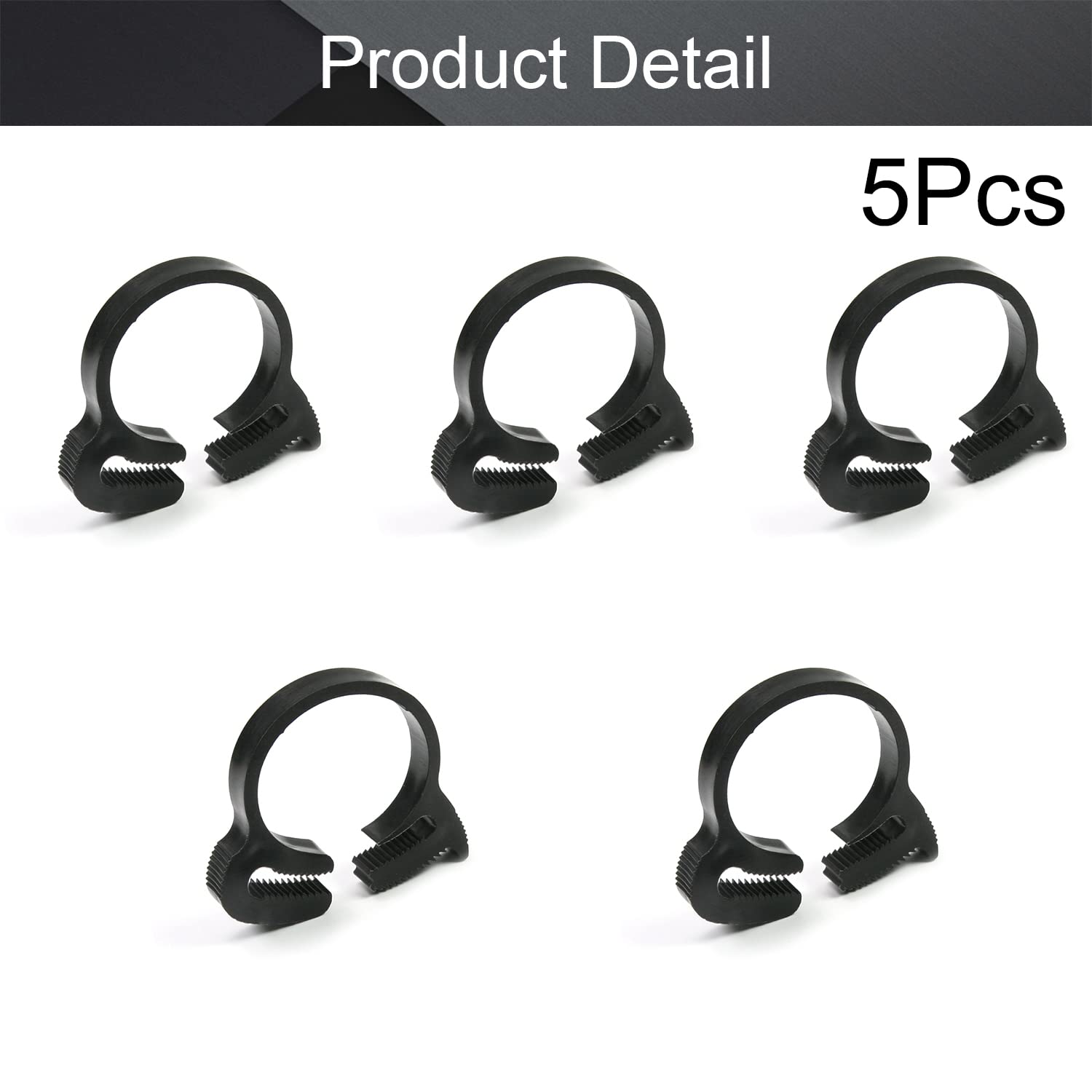 Lot De 10 Colliers De Serrage Verrouillables En Nylon à Double Dents à