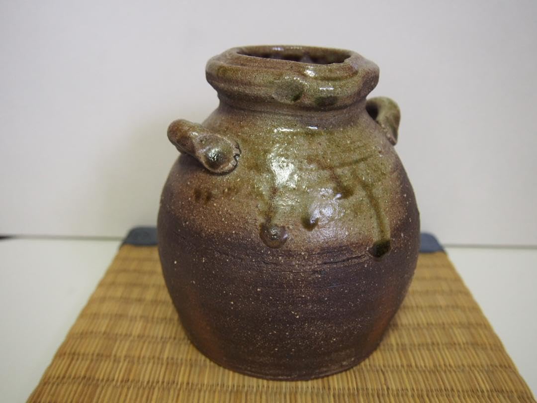 Amazon.co.jp: 越前焼 たいら窯 お歯黒壺 ／ 藤田 重良右衛門