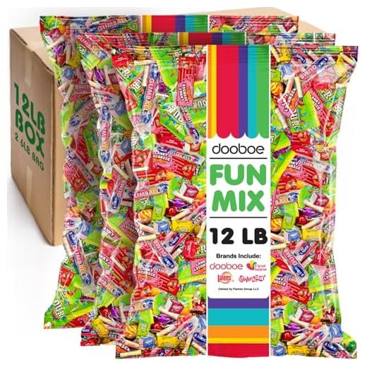 BULK Candy - 12 Pounds - Huge Parade Candy Assortment - Bulk Candy Individually Wrapped For Schools, Offices, Mixed Party Candies - Assorted Candy for Pinata Filler, Birthdays, Easter, Claw Machines