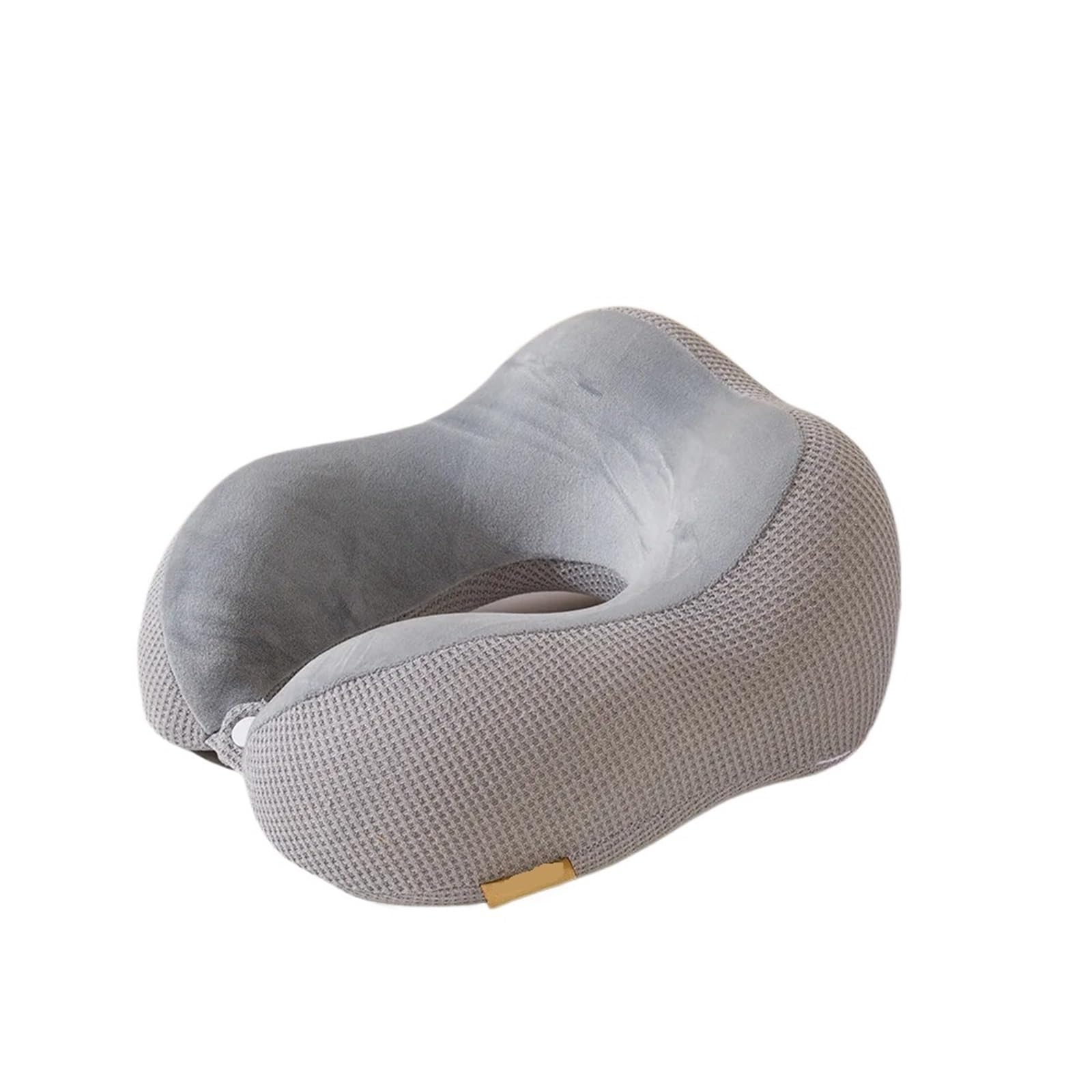YShiuoL Neck Pillow Neck Pillow U-shaped Memory Foam Slow Rebound Lunch Break Airplane Travel Mesh Hump Car(Grey)