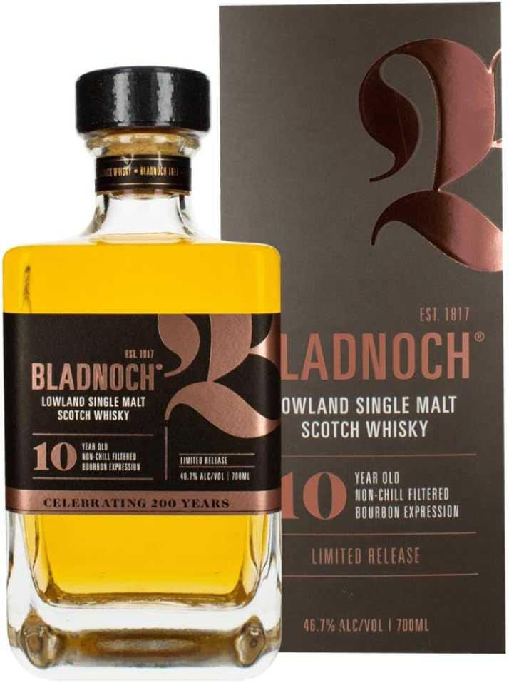 Bladnoch 46.7% Vol 10 Year Old Single Malt Whisky Bourbon Cask, 70 cl, BLADNOCHBOURBON-10-46.7-70-6