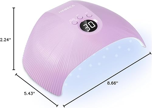 Miniatura 10 de Luz UV para uñas de gel, lámpara de uñas LED UV profesional de 75 W para uñas de curado rápido, secador de uñas superfino de grado de salón con