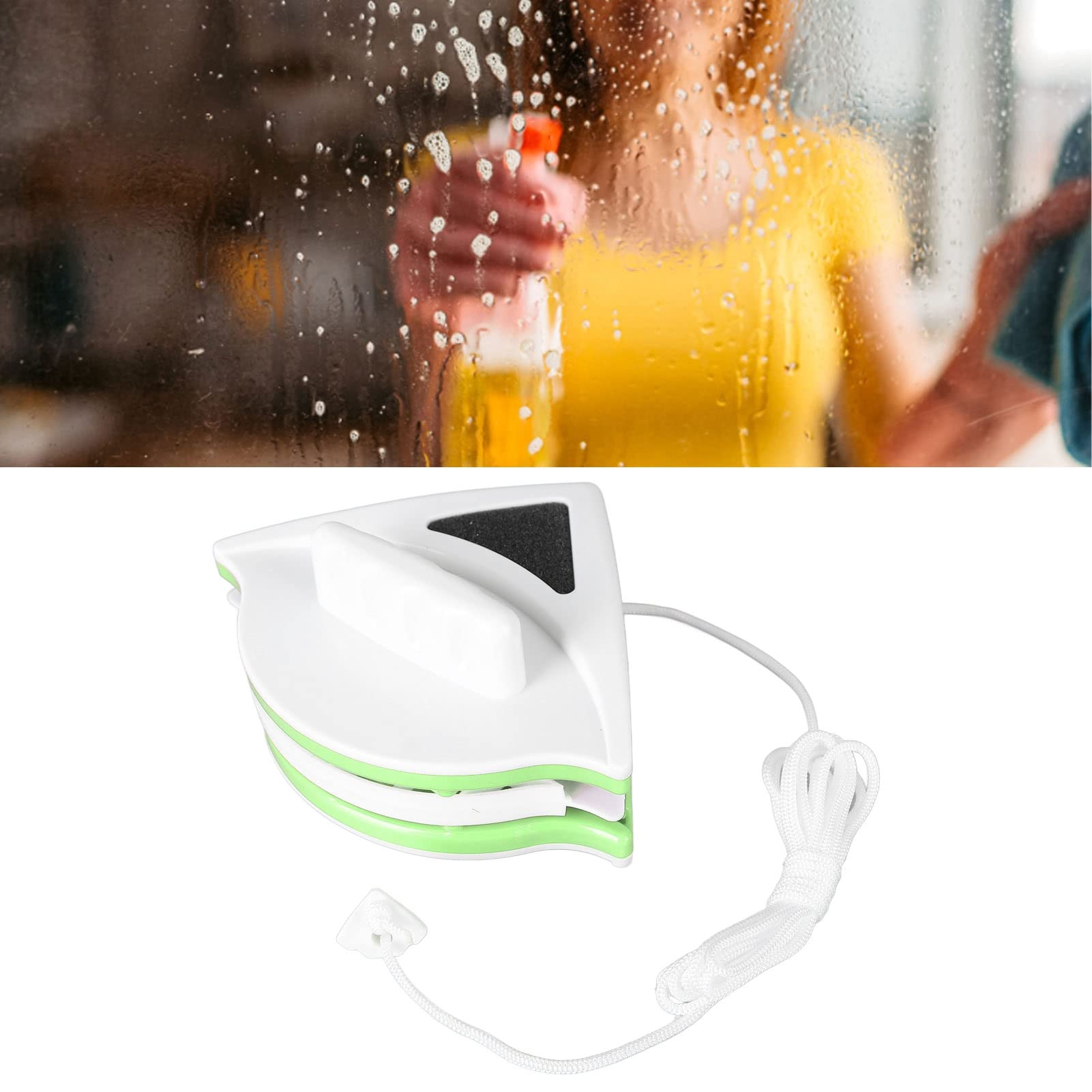 Herramienta de limpieza de ventanas magnética, limpiacristales de doble cara con mango ergonómico para ventanas de gran altura, vidrio de 3 a 8 mm (20-30 mm)