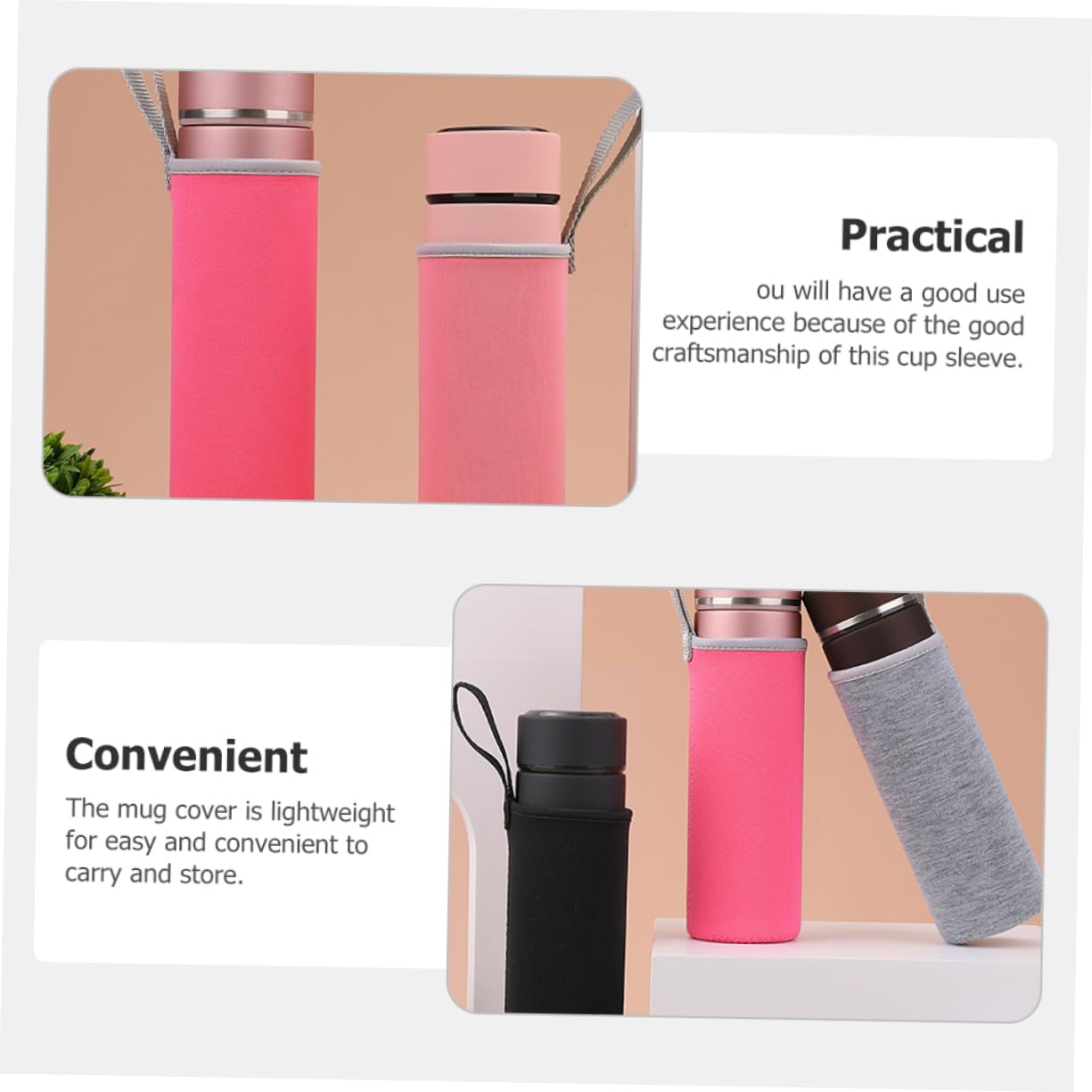 ULTECHNOVO 35 Piezas Fundas Aislantes para Botella y Taza Protector Antideslizante y Térmico Compatible para Botella Térmica y Vaso