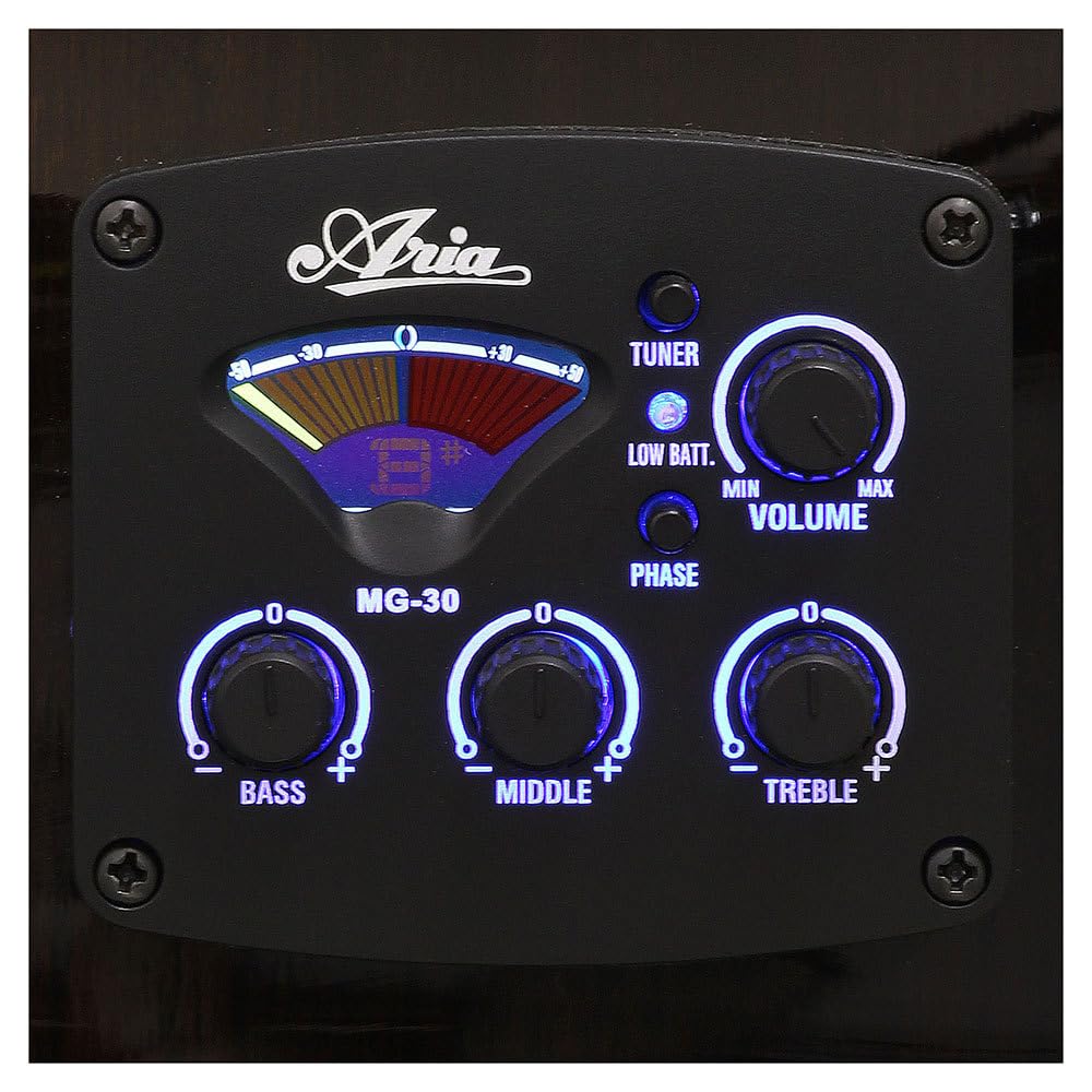 Amazon | ARIA AF-107CE FMN Natural アコースティックギター エレアコ