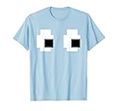 Retro Arcade Game Ghost Eyes Halloween Group Costume T-Shirt