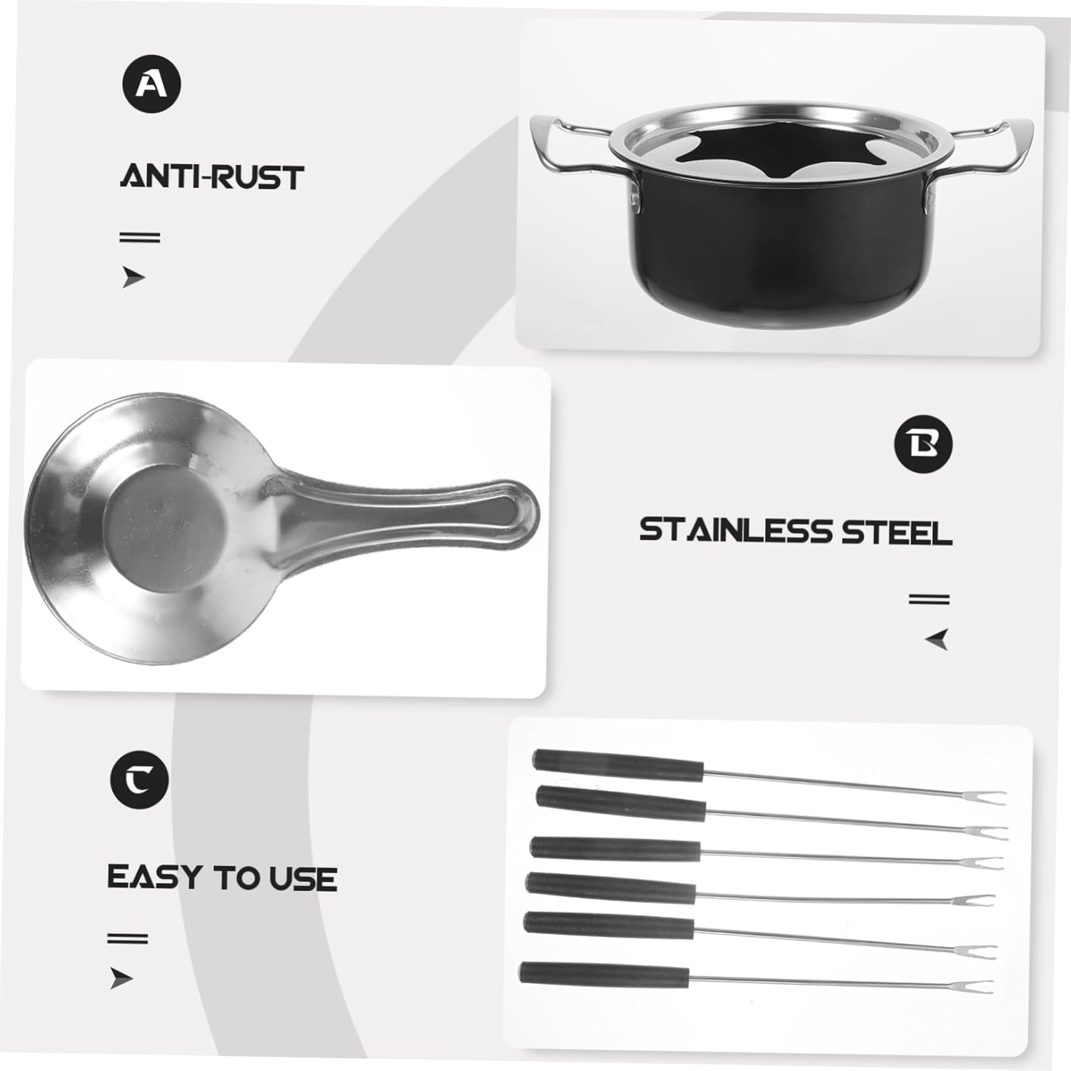 1set Chocolate Fountain Machine Melting Pot Heat Pot for Ice Cheese Diy Baking Tool