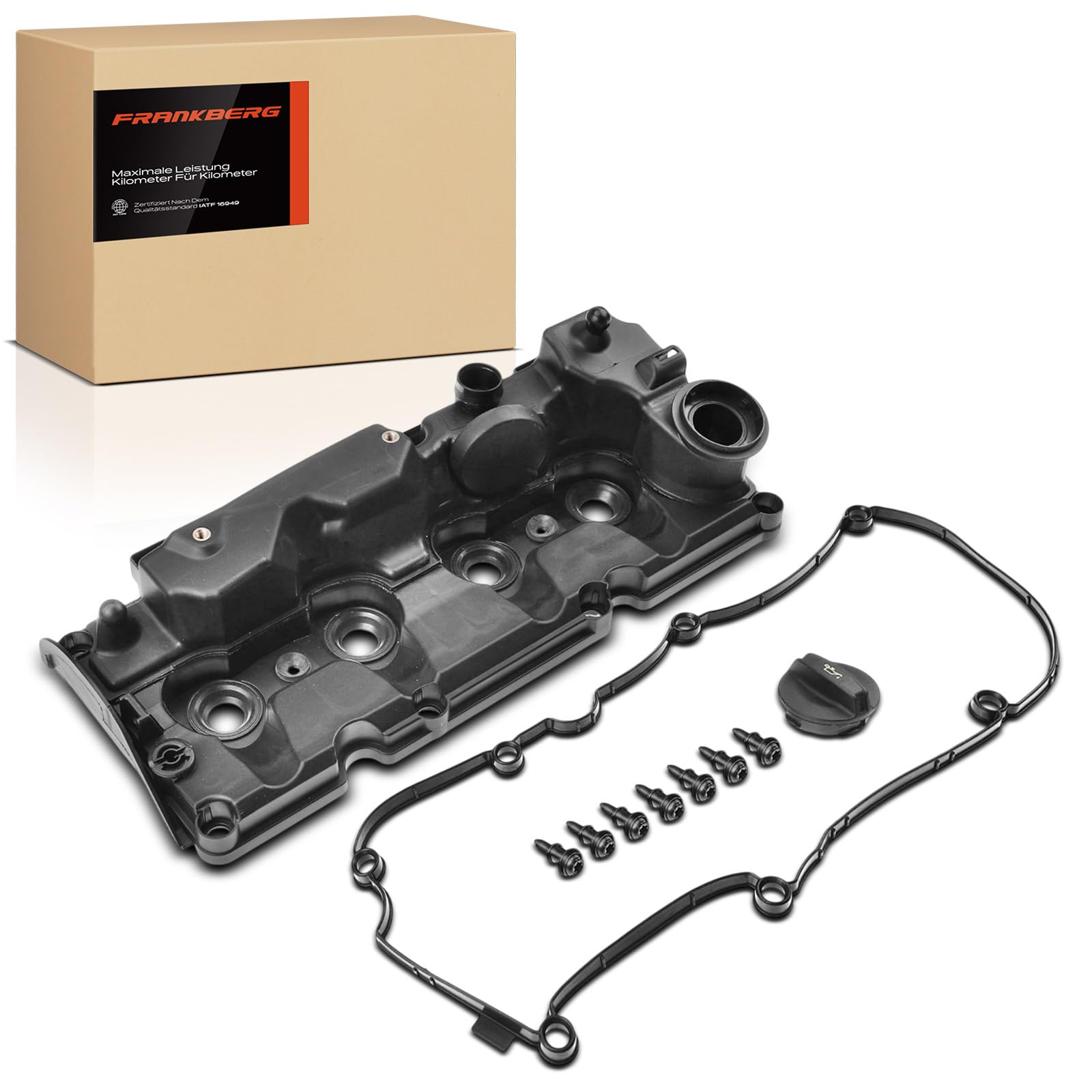 Frankberg Couvercle de culasse 03L103469AE | Compatible avec: T.o.u.r.a.n 5T1, O.c.t.a.v.i.a III 5E3 NL3 NR3, A3 8V1 8VK, Superbe III 3V3, P.a.s.s.a.t 3G2 CB2