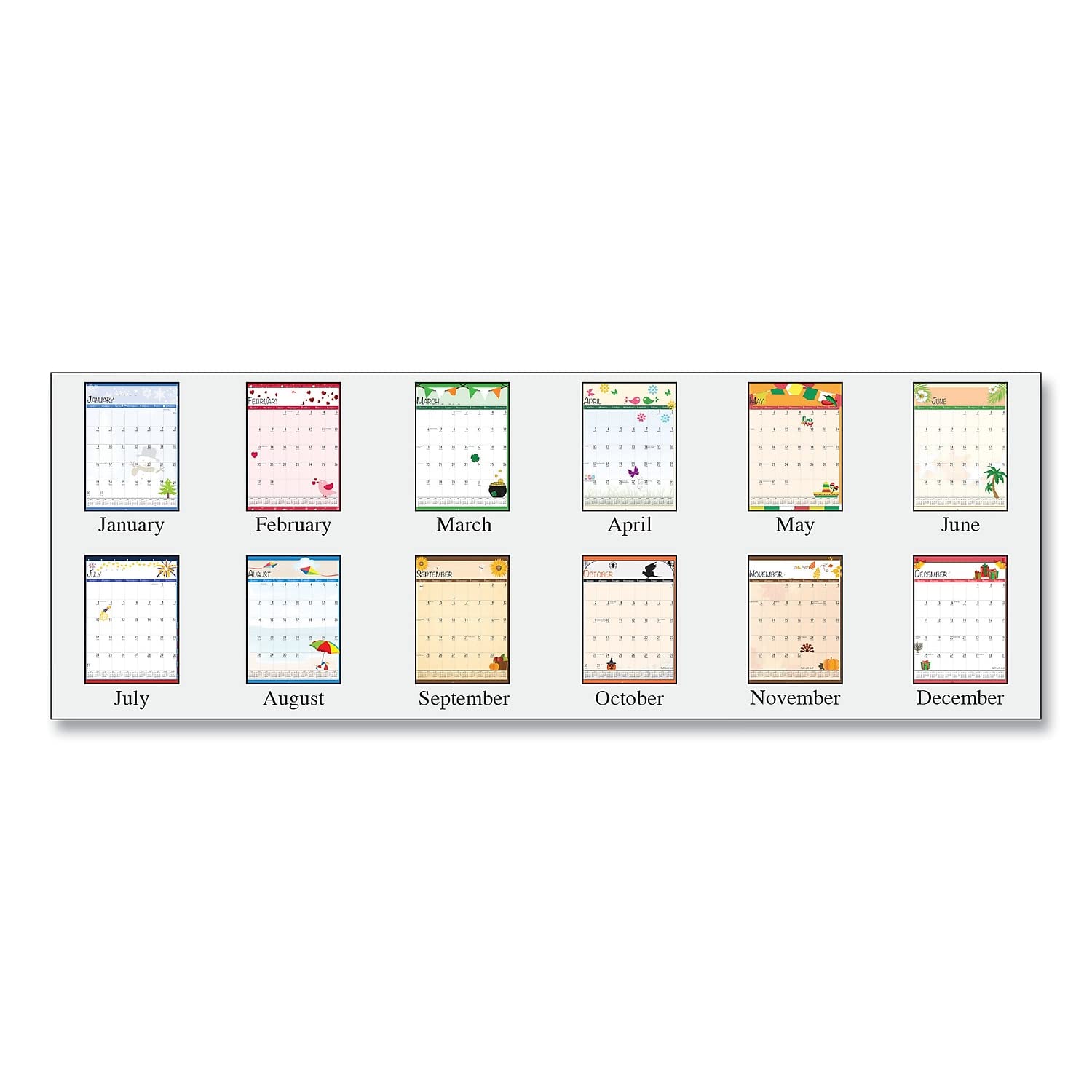 2023 House Of Doolittle Seasonal 16.5" X 12" Academic Monthly Wall Calendar (3395-23