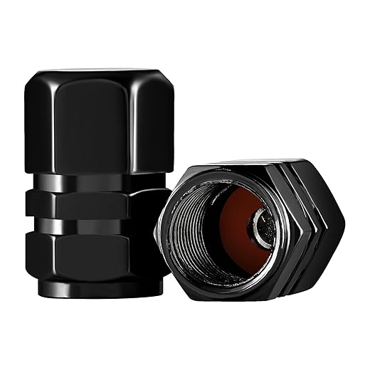 Valve-Loc Tire Valve Caps (10-Pack) Universal Stem Covers for Cars, SUVs, Bike and Bicycle, Trucks, Motorcycles | Heavy-Duty | Airtight Seal | Hexagon Design| Light-Weight Aluminum Alloy | Screw-On