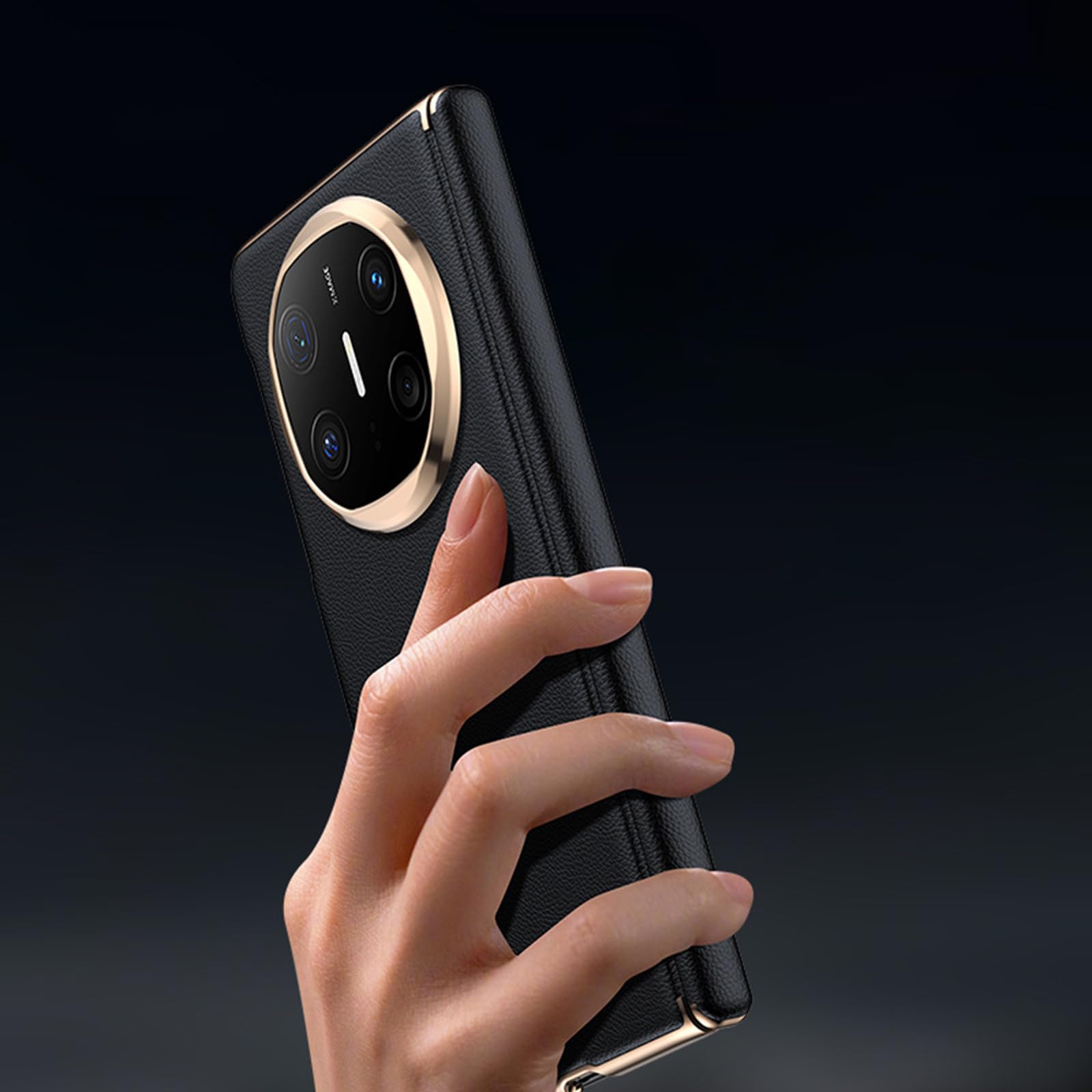 Magnetyczne skórzane etui do Huawei Mate X6, ultracienkie zawiasy, ochrona tylnej obudowy, luksusowy biznes, odporna na wstrząsy obudowa, zielone, Mate X6