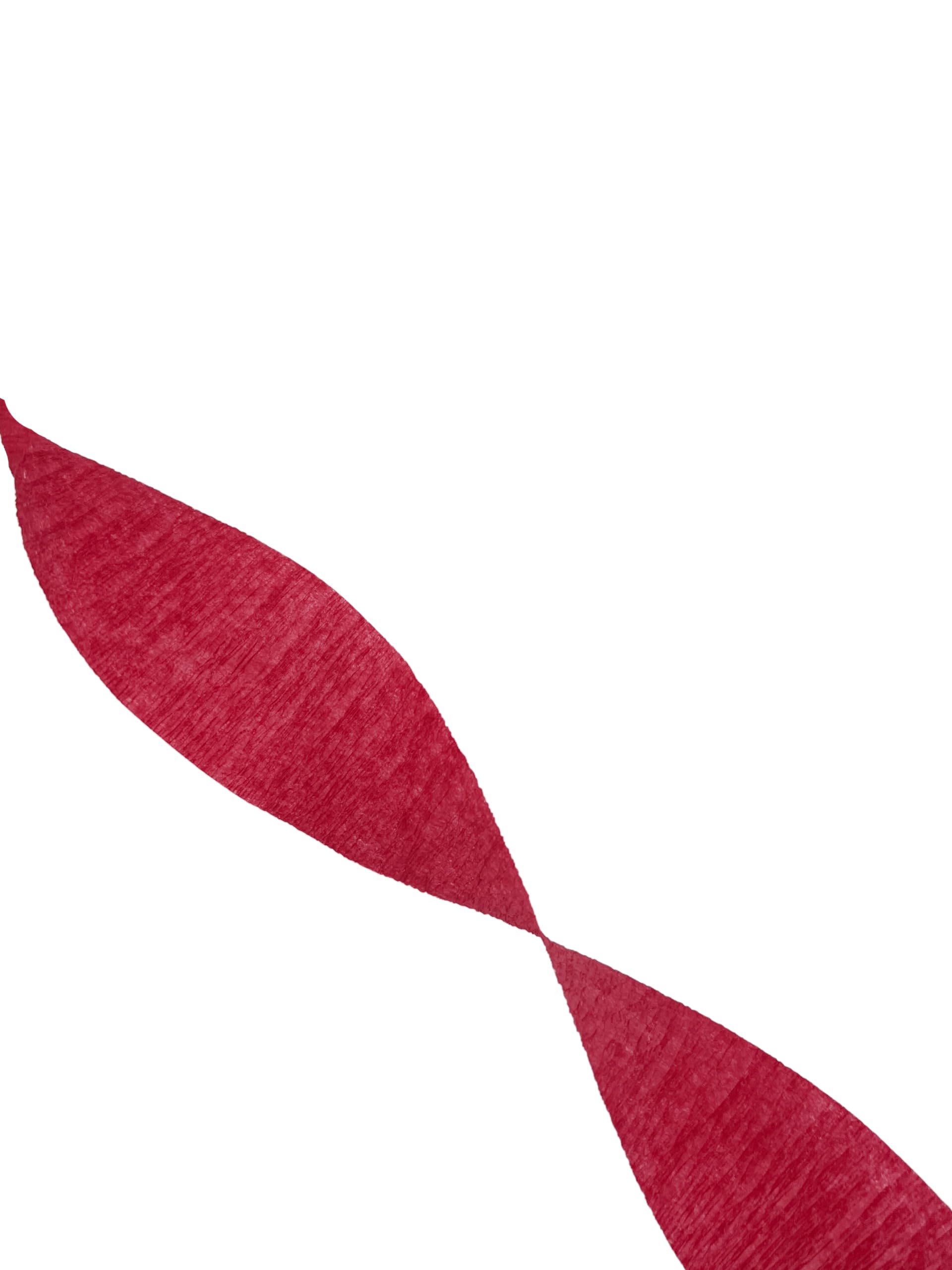Bordowe serpentyny z krepy Cabernet, łącznie 4 rolki, wyprodukowano w USA