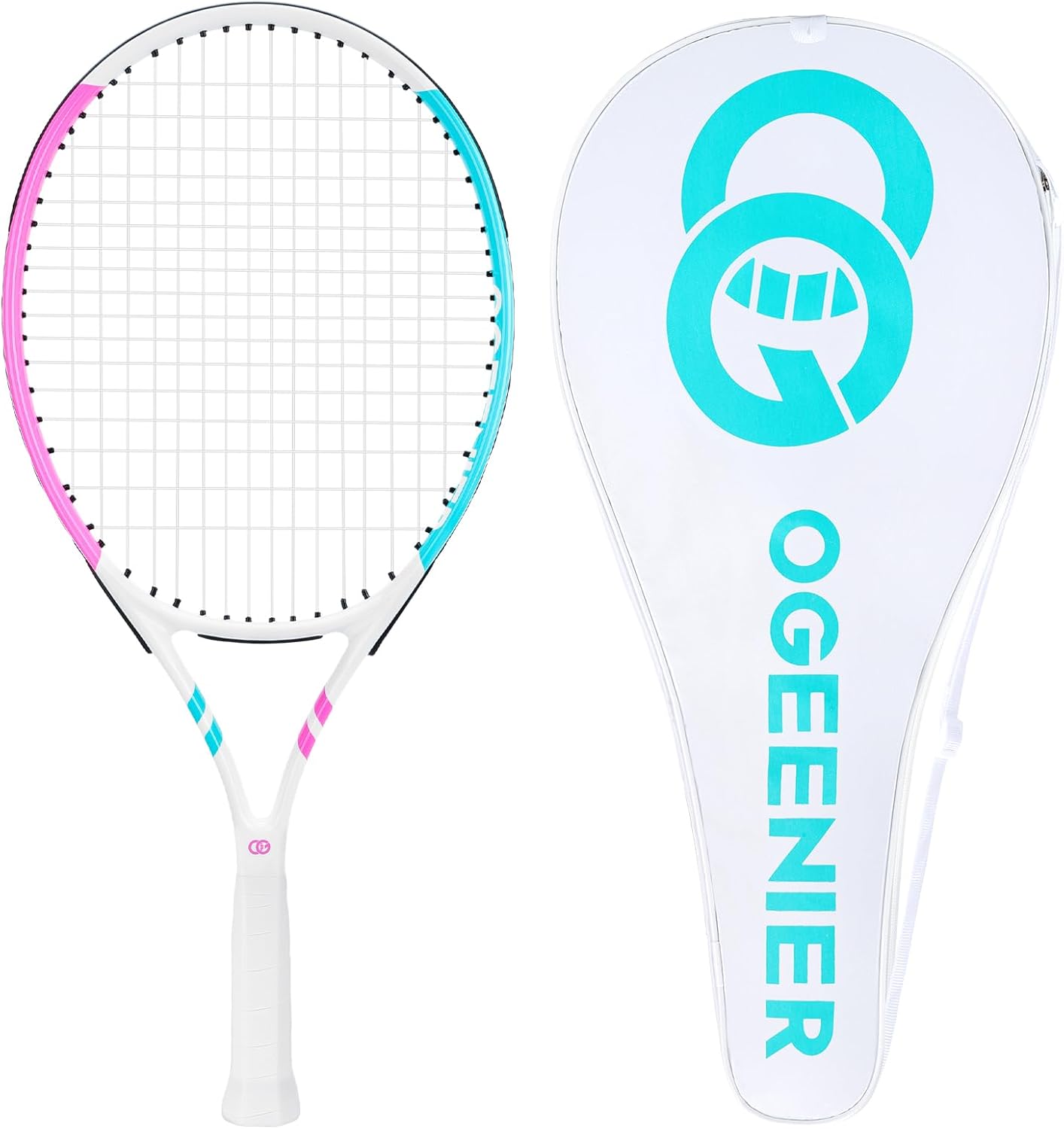 OGEENIER Kids Tennis Racket 23 Inch, Lightweight Aluminum Tennis Racquet for Junior Boys & Girls Beginner with Tennis Bag