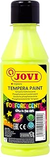 Jovi Fosforescente témpera, 250 ml, Color Amarillo (51902)