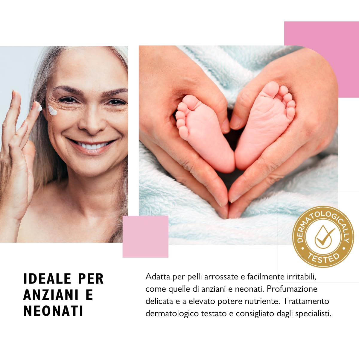 BIODERM Dermocrema Base H - Crema Super Idratante Corpo e Mani con Burro di Karité - Crema Emolliente per Pelli Secche, Delicate e a Tendenza Atopica, Senza Parabeni e Siliconi - 500ml