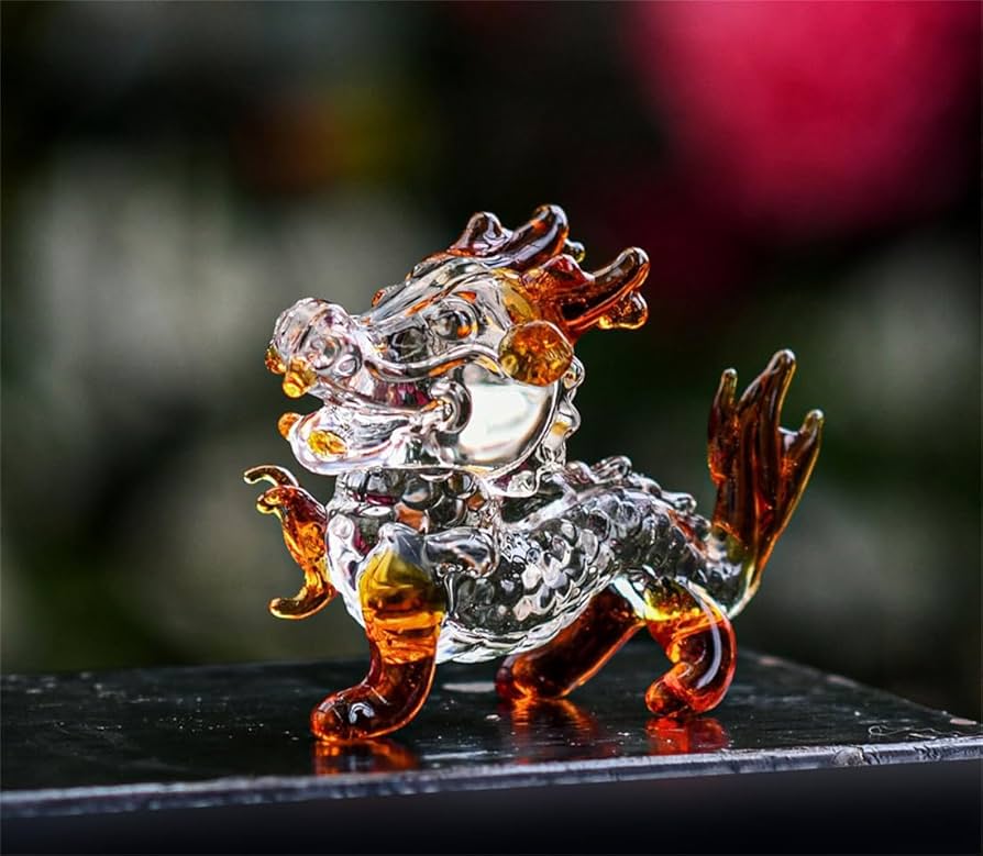 Amazon.co.jp: OAKITA 龍 開運置物 お守り 置物水晶 龍置物 干支